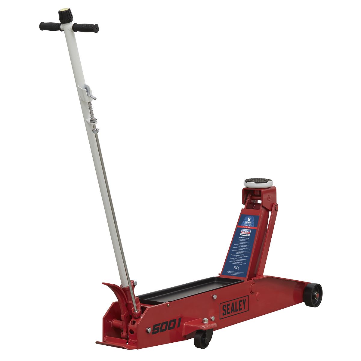 Sealey 5001 Premier Long Reach Trolley Jack 5 Tonne Sealey