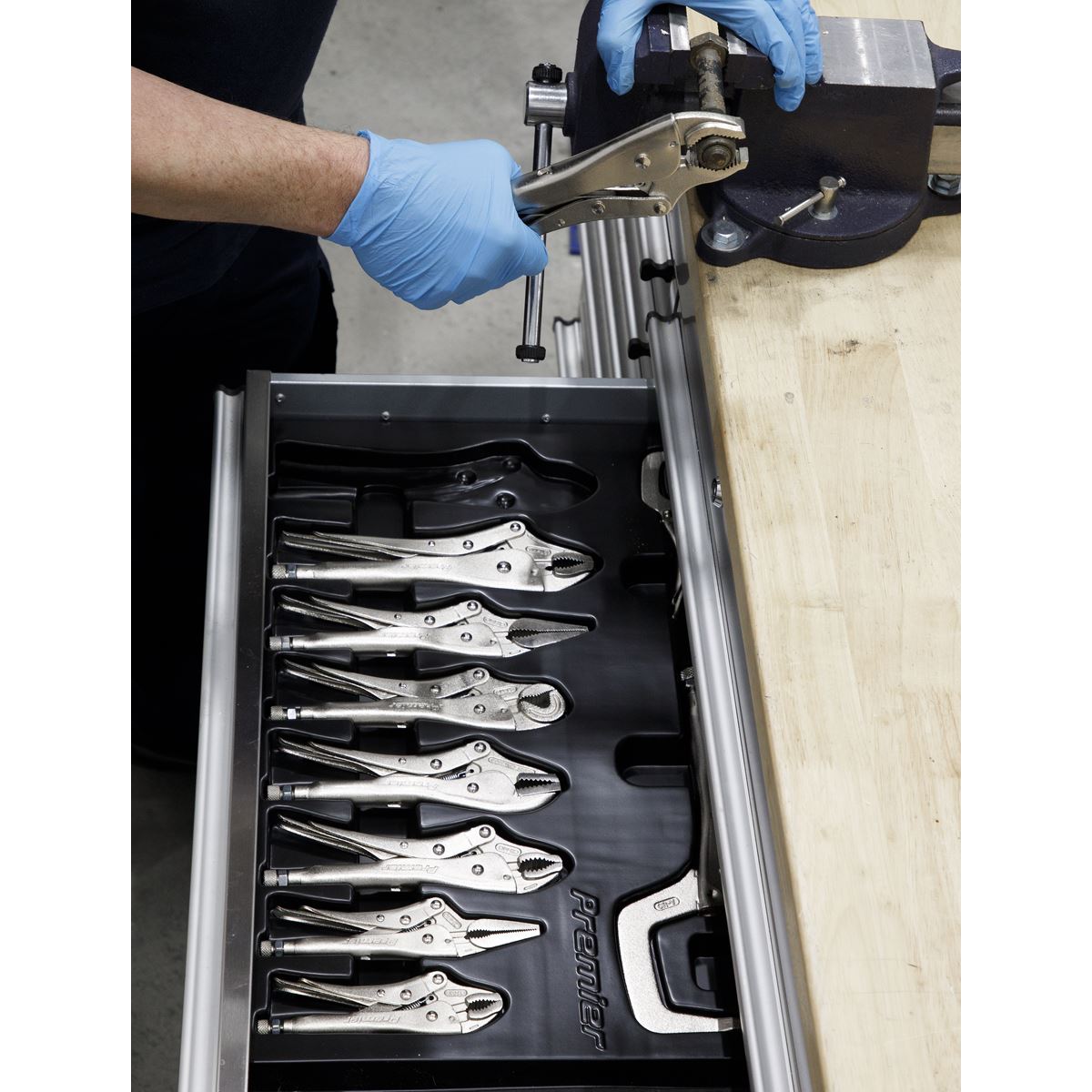 Sealey AK6800 Locking Pliers Set 10pc Sealey