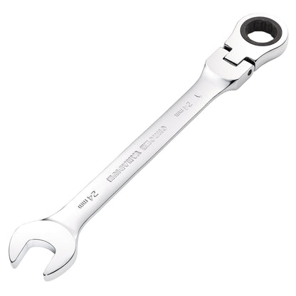 Draper 52025 HI-TORQ® Metric Flexible Head Ratcheting Combination Spanner 24mm Draper