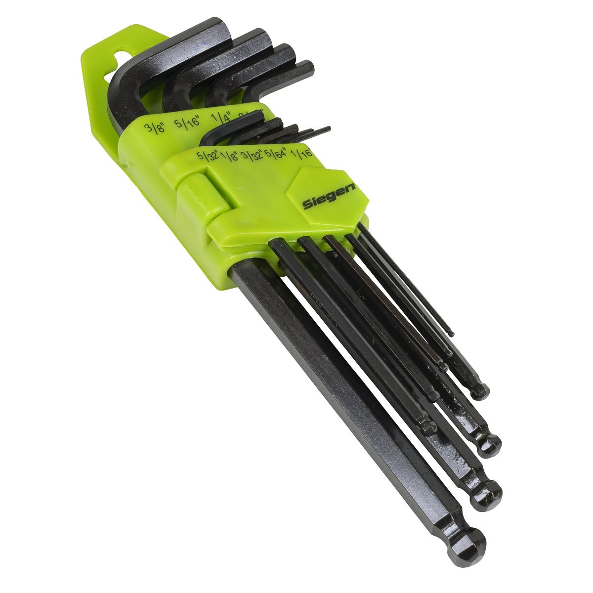 Siegen S01098 Ball-End Hex Key Set 9pc Long Imperial Siegen