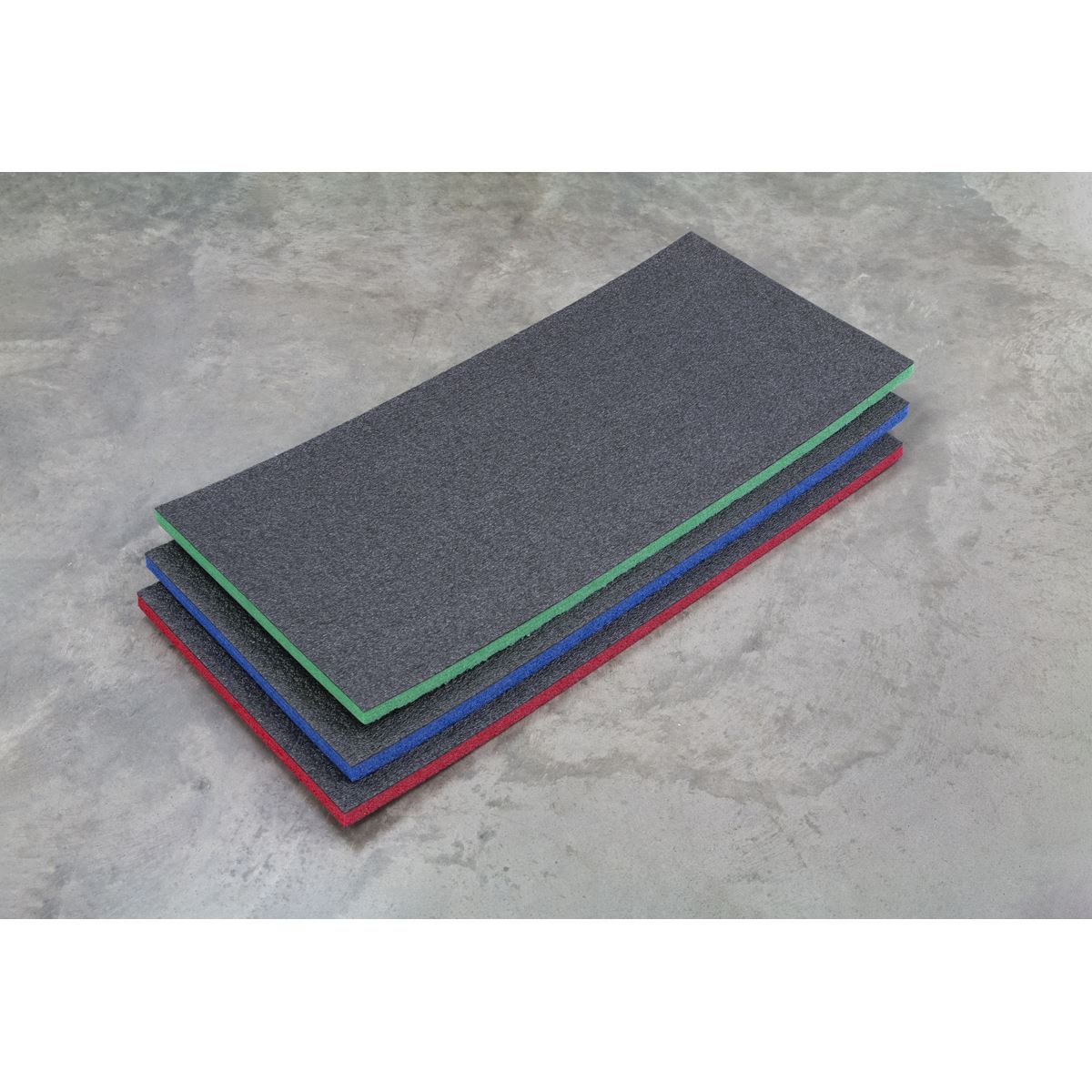 Sealey SF30G Easy Peel Shadow Foam® Green/Black 1200 x 550 x 30mm Sealey