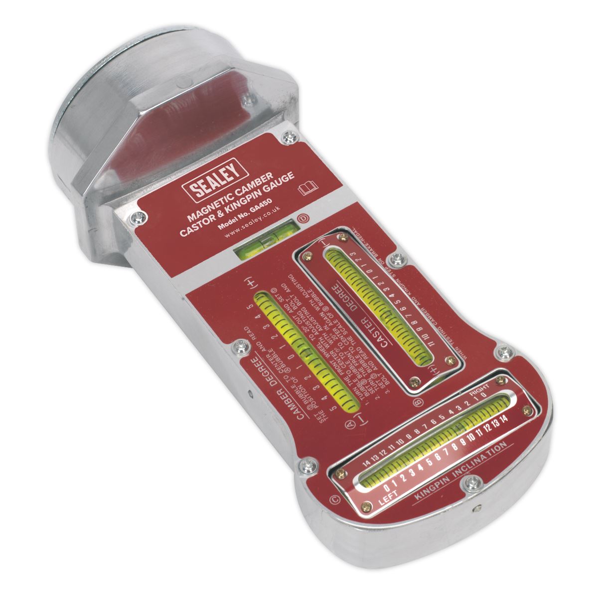 Sealey GA450 Magnetic Camber Castor & Kingpin Gauge Sealey