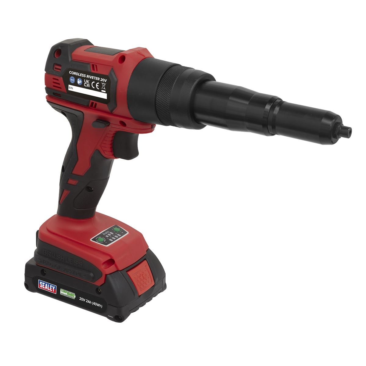 Sealey CP314 Cordless Riveter 20V 2Ah Lithium-ion Sealey