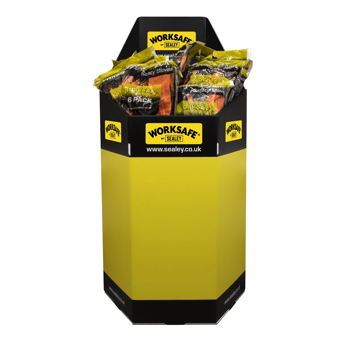 Sealey TSP140L/6 Foam Latex Gloves (Large) - Pack of 6 Pairs Sealey