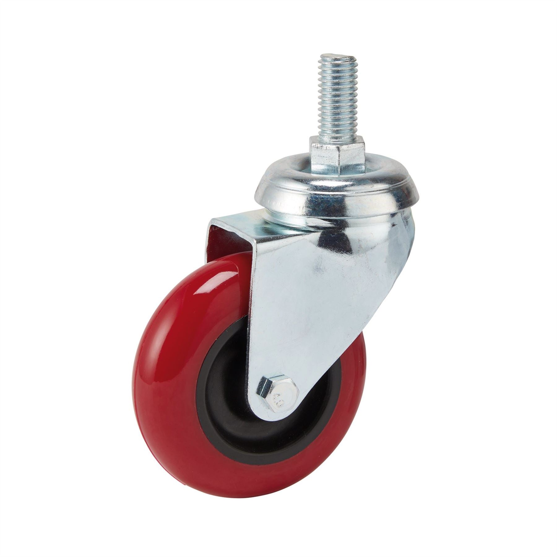 Draper 65515 Swivel Bolt Fixing Polyurethane Wheel 75mm Diameter S.W.L. 70kg Draper