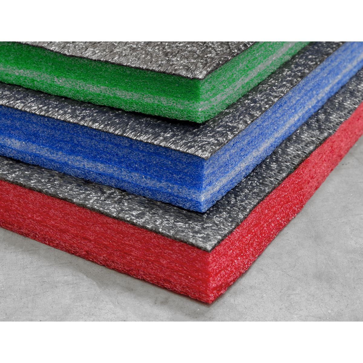 Sealey SF30R Easy Peel Shadow Foam® Red/Black 1200 x 550 x 30mm Sealey