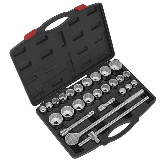 Sealey AK2582 Socket Set 26pc 3/4"Sq Drive 12-point WallDrive® Sealey