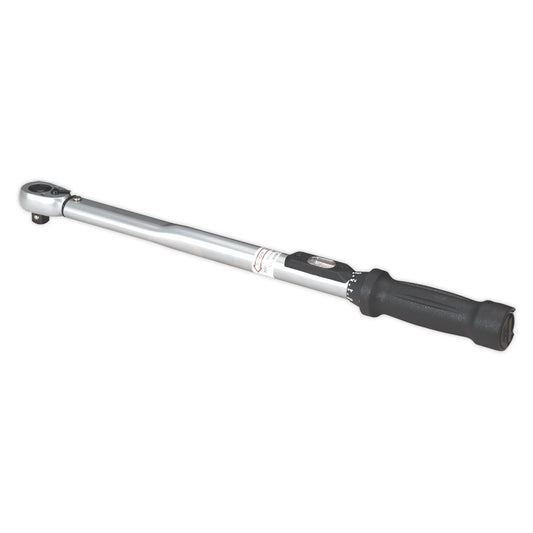 Sealey STW201 Torque Wrench Locking Micrometer Style 1/2"Sq Drive 40-210Nm(30-150lb.ft) Calibrated Sealey
