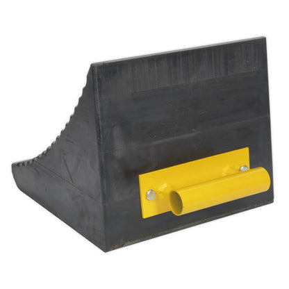 Sealey WC12 Heavy-Duty Rubber Wheel Chock - Single Sealey