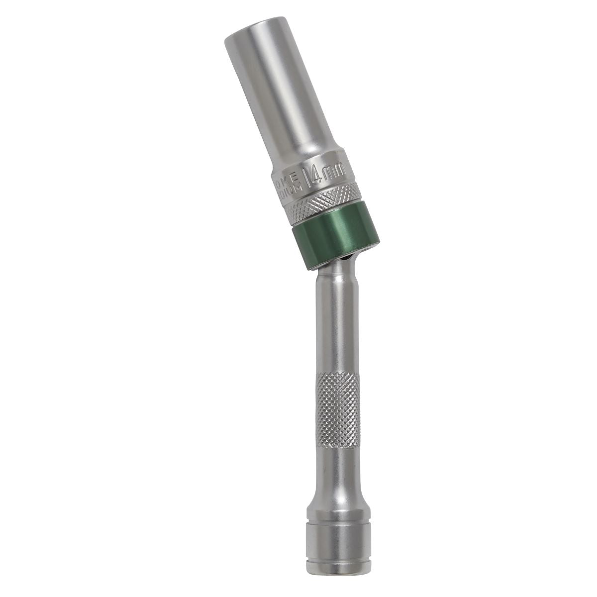 Sealey AK6570 Spark Plug Socket with Universal Joint 14mm 3/8"Sq Drive 12-Point 150mm Sealey