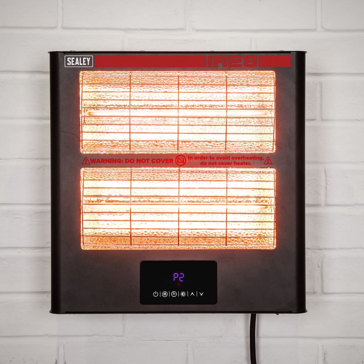 Sealey IR28 Infrared Quartz Heater - Wall Mounting 2.8kW/230V Sealey