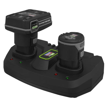 Sealey CP108VMC2 Dual Battery Charger for 10.8V Lithium-ion SV10.8 Series Sealey