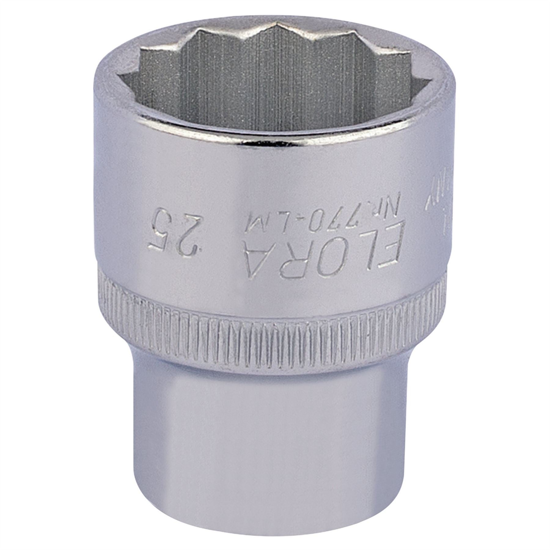 Elora 24707 Bi-Hexagon Socket 1/2" Sq. Dr. 25mm Elora