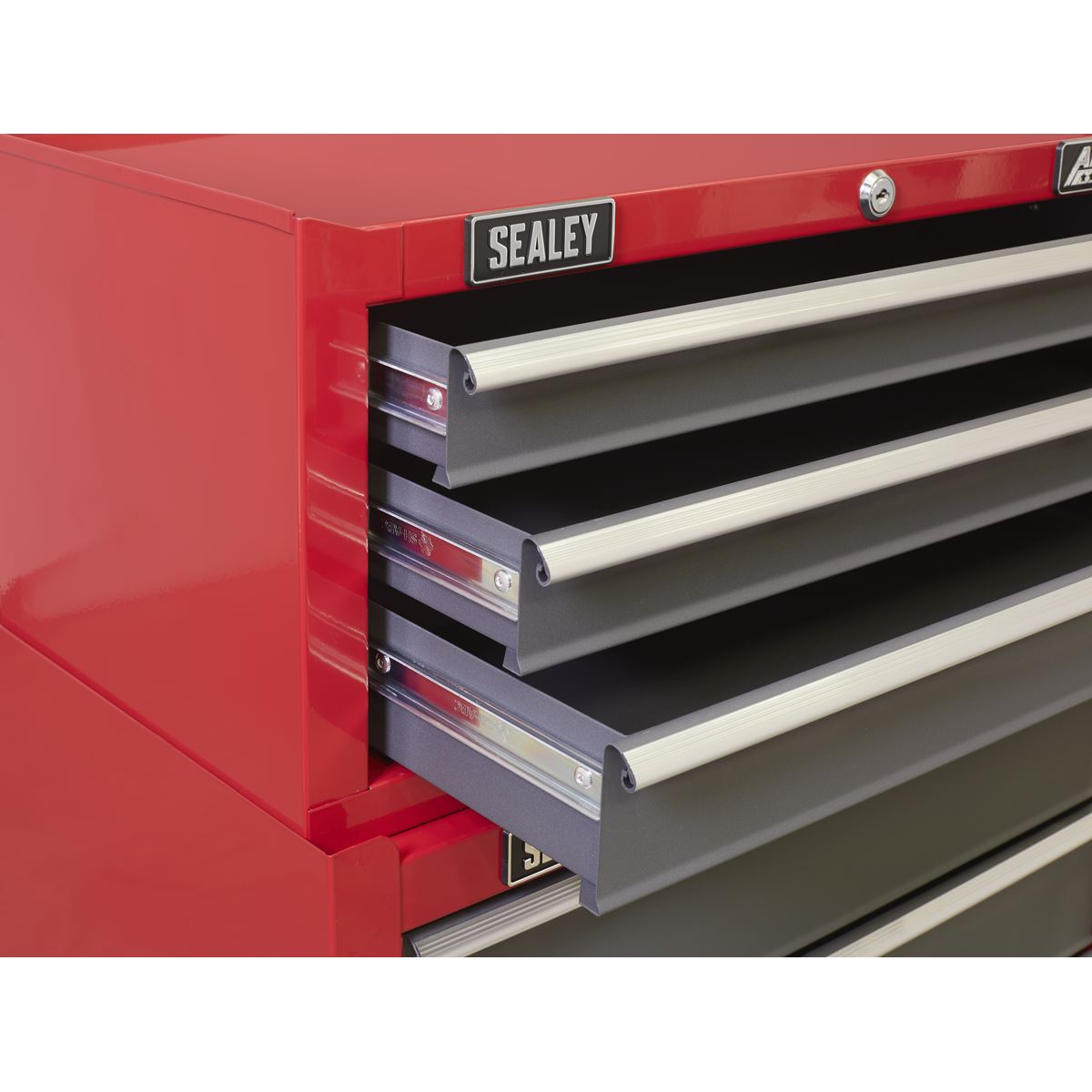 Sealey AP22309BB Mid-Box Tool Chest 3 Drawer with Ball-Bearing Slides - Red/Grey Sealey