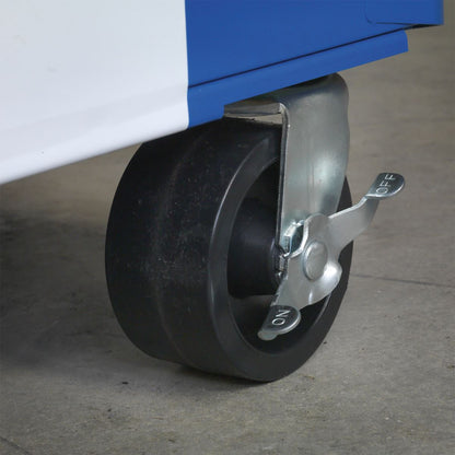 Sealey AP28204BWS Rollcab 4 Drawer Retro Style - Blue with White Stripes Sealey