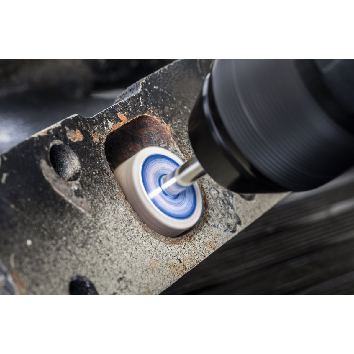 Sealey FW2520ASS Abrasive Flap Wheel Ø25 x 20mm Ø6mm Shaft Assorted Grit - Pack of 5 Sealey