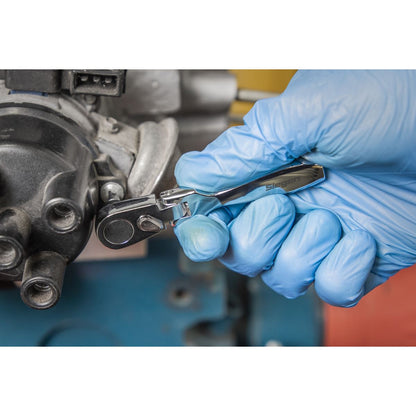 Siegen S01253 Micro Flexi-Head Ratchet Bit Driver 1/4"Hex Sealey