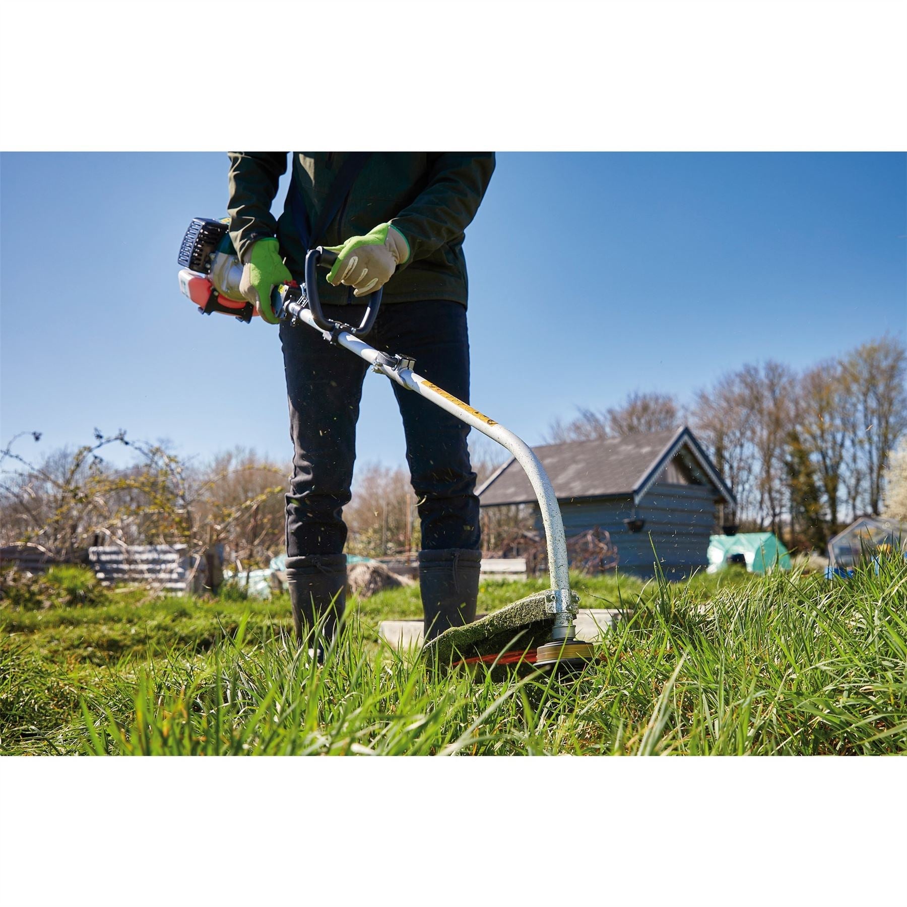 Draper 16056 2-in-1 Petrol Grass and Hedge Trimmer 33cc/2HP Draper