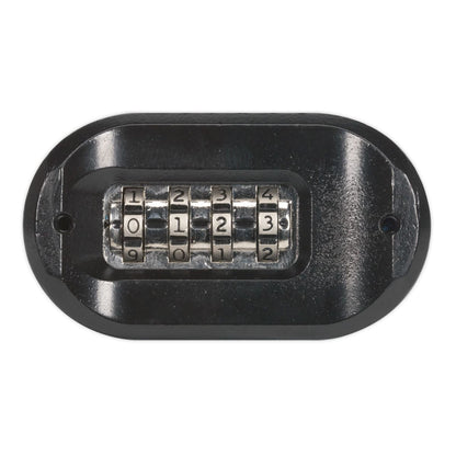 Sealey PL603S Steel Body Combination Padlock Shrouded Shackle 62mm Sealey