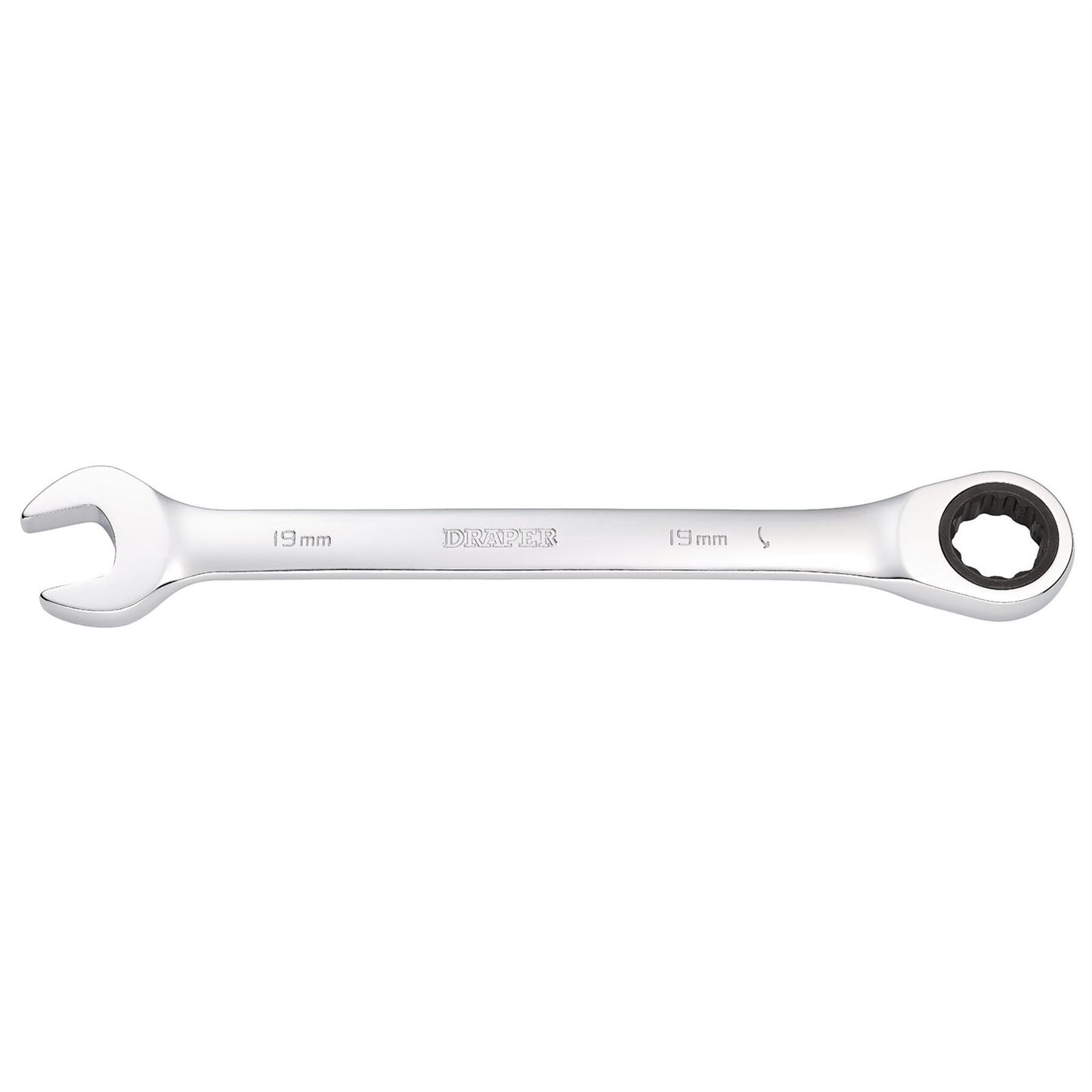 Draper 31018 Metric Ratcheting Combination Spanner 19mm Draper