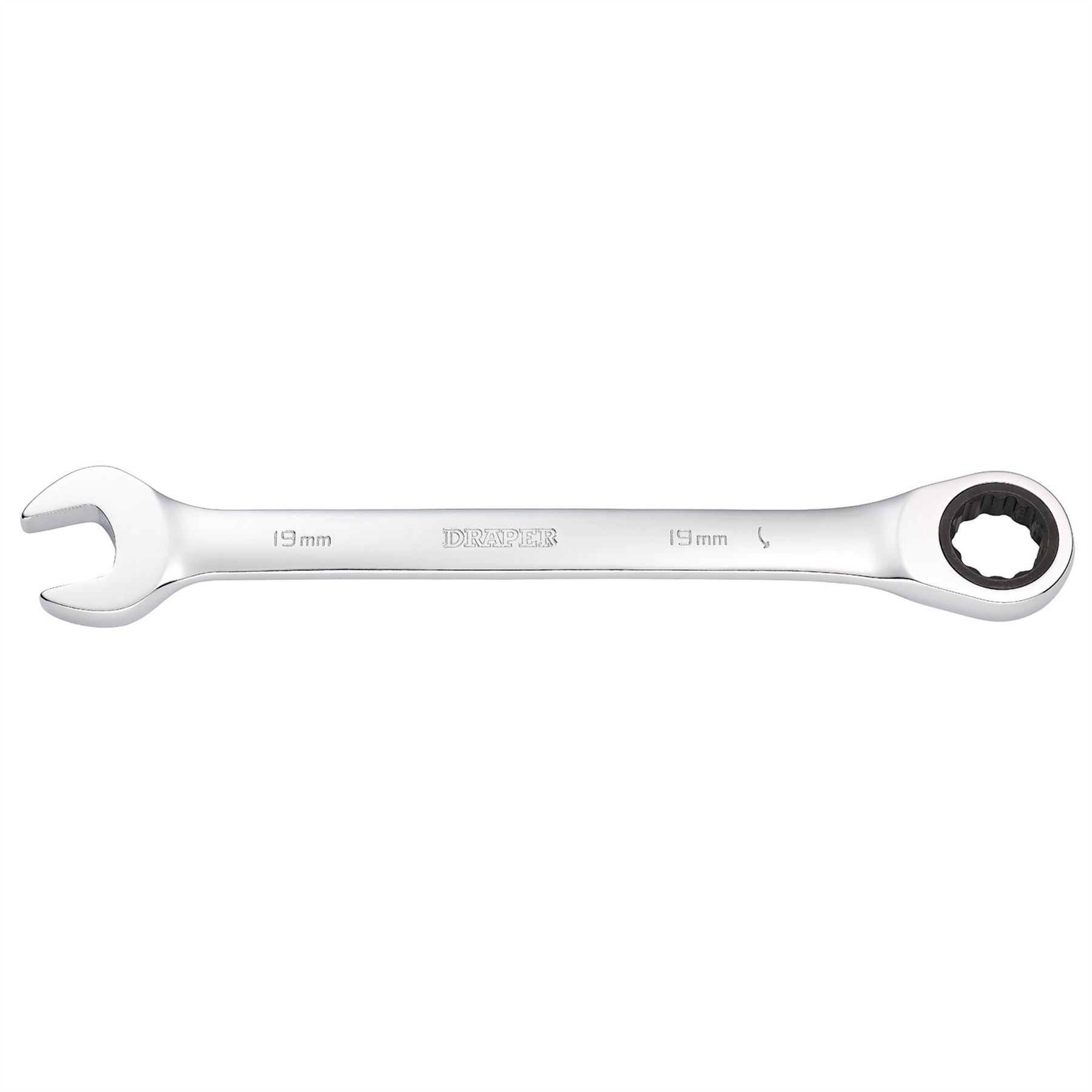 Draper 31018 Metric Ratcheting Combination Spanner 19mm Draper