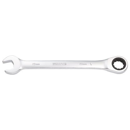 Draper 31018 Metric Ratcheting Combination Spanner 19mm Draper