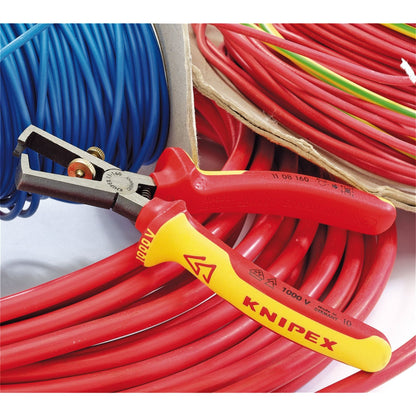 Knipex 31930 11 08 160UKSBE VDE Fully Insulated Wire Stripping Pliers 160mm Knipex