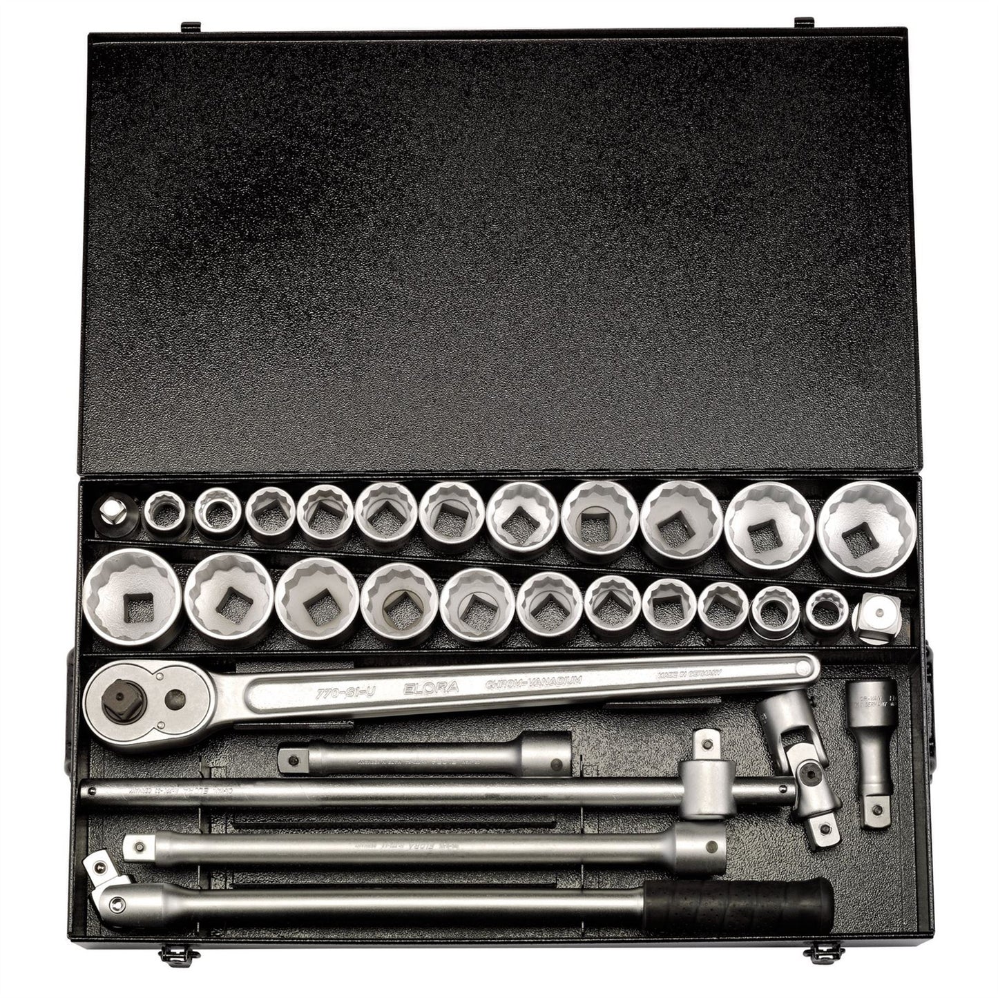Elora 00335 Metric and Imperial Socket Set 3/4" Sq. Dr. 31 Piece Elora