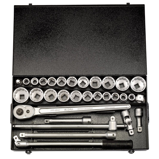 Elora 00335 Metric and Imperial Socket Set 3/4" Sq. Dr. 31 Piece Elora