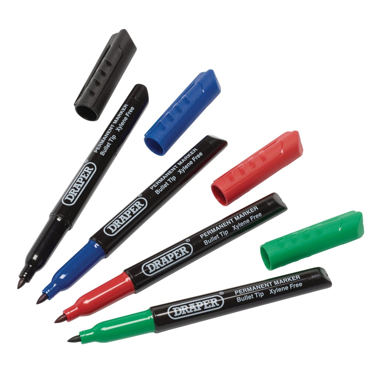Draper 20943 Marker Pens Multicoloured Pack of 4 Draper