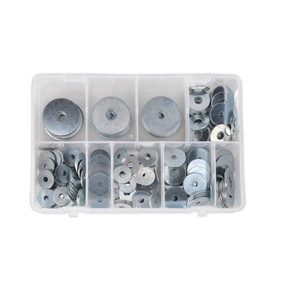 Sealey AB059RW Repair Washer Assortment 240pc M5-M10 Metric Zinc Plated Sealey