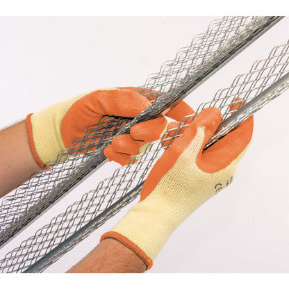 Draper 82602 Heavy Duty Latex Coated Work Gloves Extra Large Orange Draper