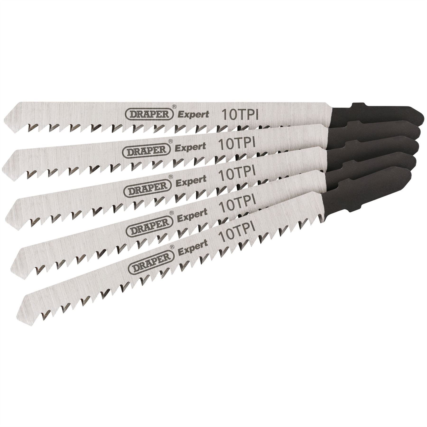 Draper 81718 DT101BR Jigsaw Blade Set 100mm 5 Piece Draper