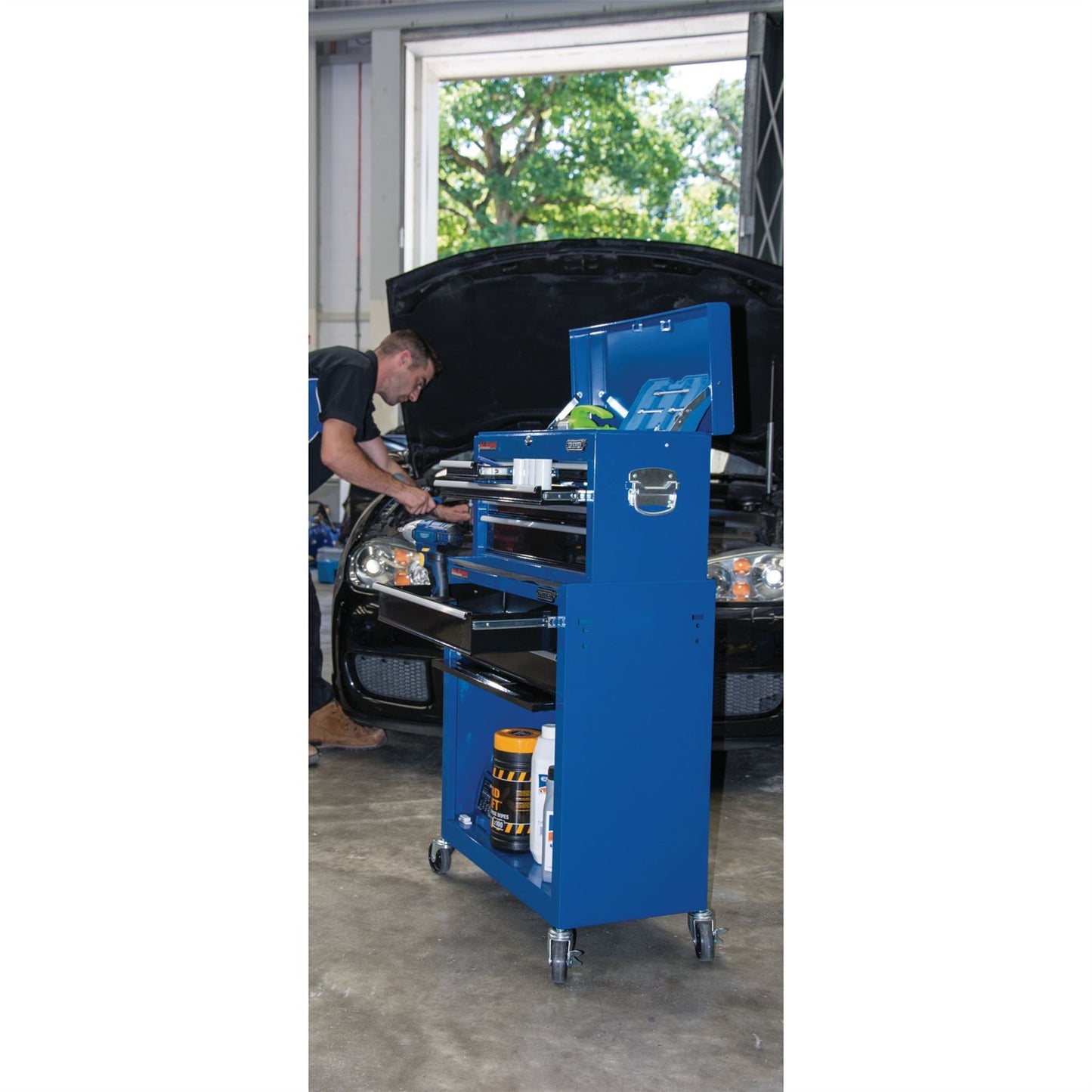 Draper 51177 2 Drawer Roller Cabinet and 6 Drawer Chest Draper