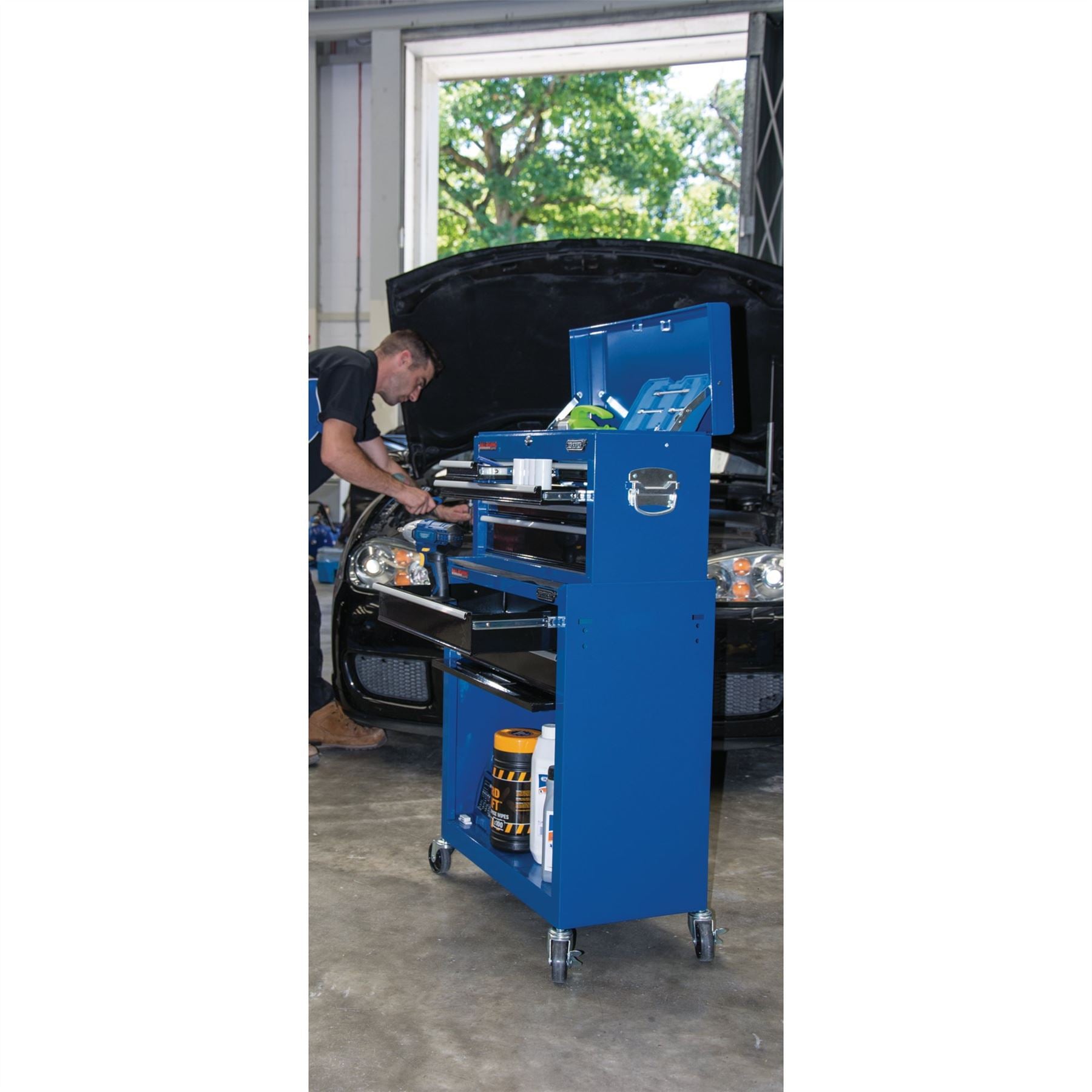 Draper 51177 2 Drawer Roller Cabinet and 6 Drawer Chest Draper