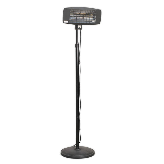 Sealey IFSH2003 Infrared Quartz Patio Heater 2000W/230V with Telescopic Floor Stand Sealey