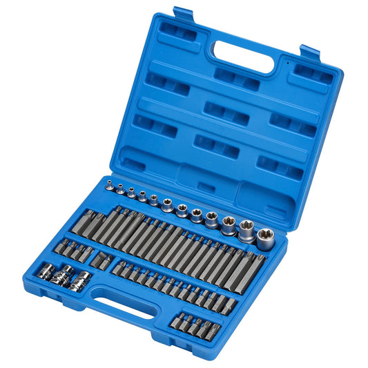 Draper 63376 Expert Mechanics Socket and Bit Set 3/8 1/2" Sq. Dr. 61 Piece Draper