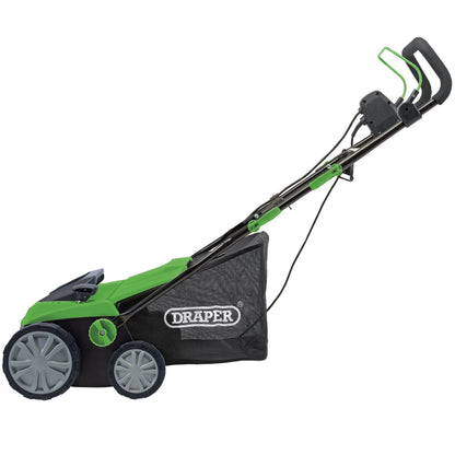 Draper 97922 230V 2-in-1 Lawn Aerator and Scarifier 380mm 1800W Draper