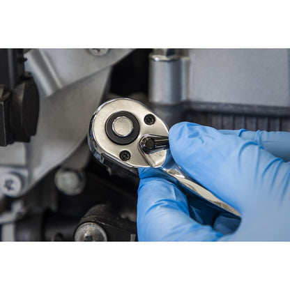 Sealey AK8937 Ratchet Wrench 1/4"Sq Drive Offset with Flip Reverse Sealey