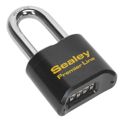 Sealey PL603L Steel Body Combination Padlock Long Shackle 62mm Sealey