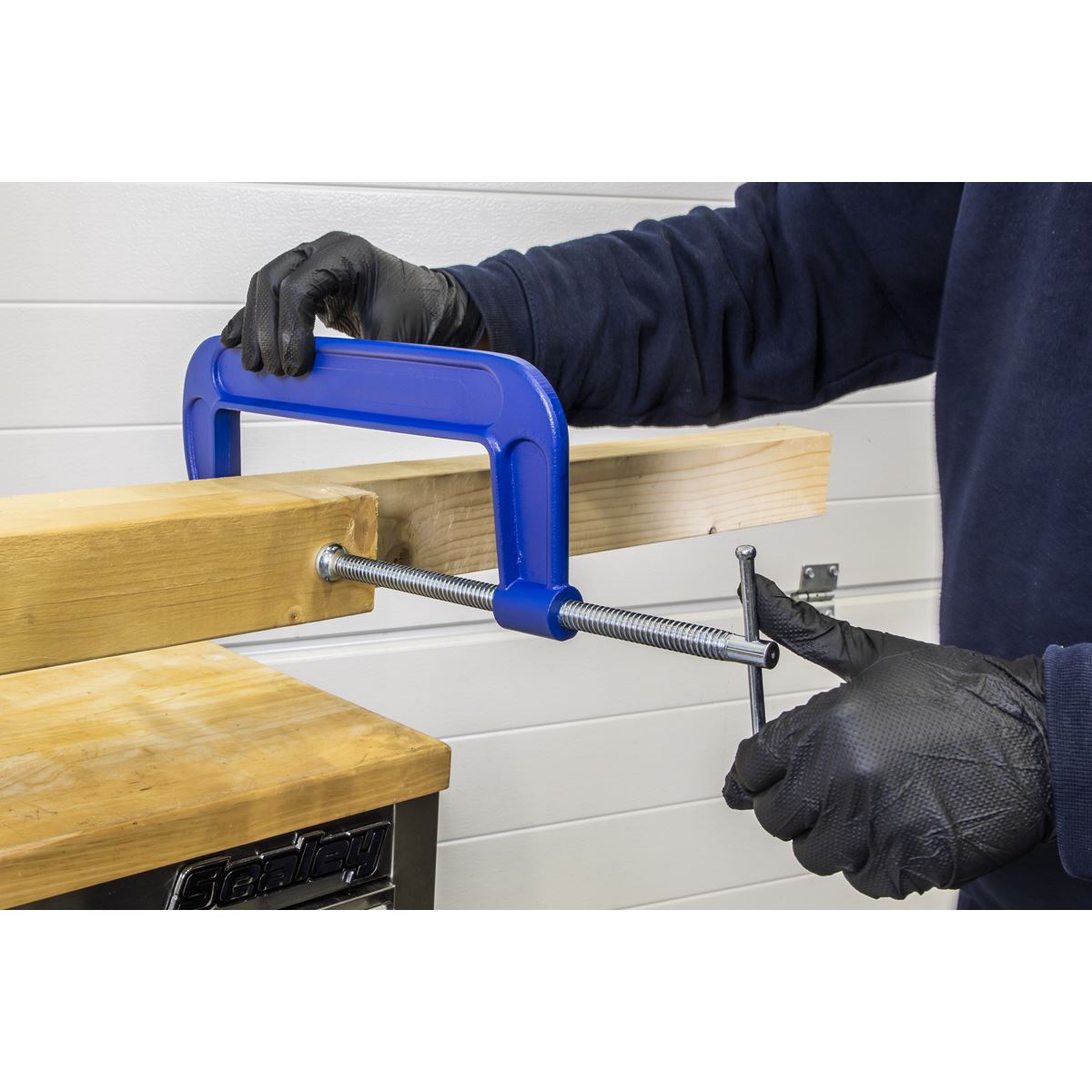 Sealey AK60084 G-Clamp 200mm - Pack of 4 Sealey