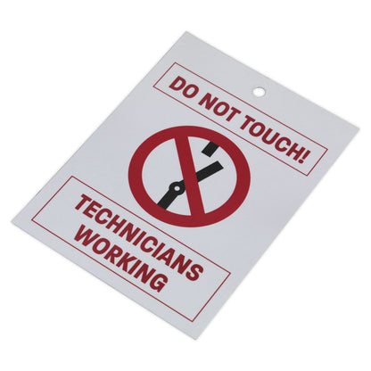 Sealey HYBRIDTAG Hybrid/Electric Vehicle Keyring Warning Tag Sealey