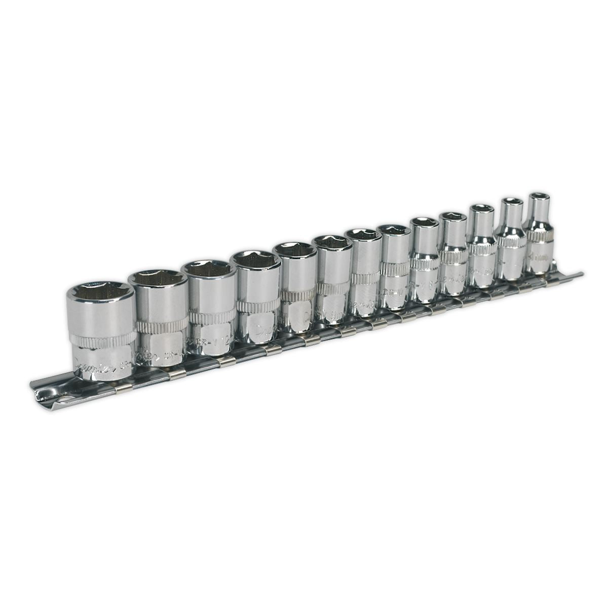 Sealey AK2691 Socket Set 13pc 1/4"Sq Drive WallDrive® - Metric Sealey