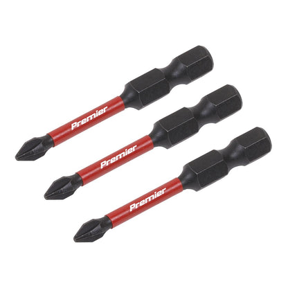 Sealey AK8229 Phillips #1 Impact Power Tool Bits 50mm - 3pc Sealey