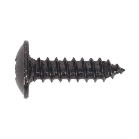 Sealey BST4216 Self-Tapping Screw 4.2 x 16mm Flanged Head Black Pozi Pack of 100 Sealey