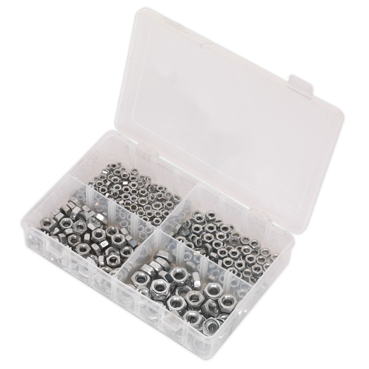 Sealey AB028SN Steel Nut Assortment 370pc M5-M10 Metric Sealey