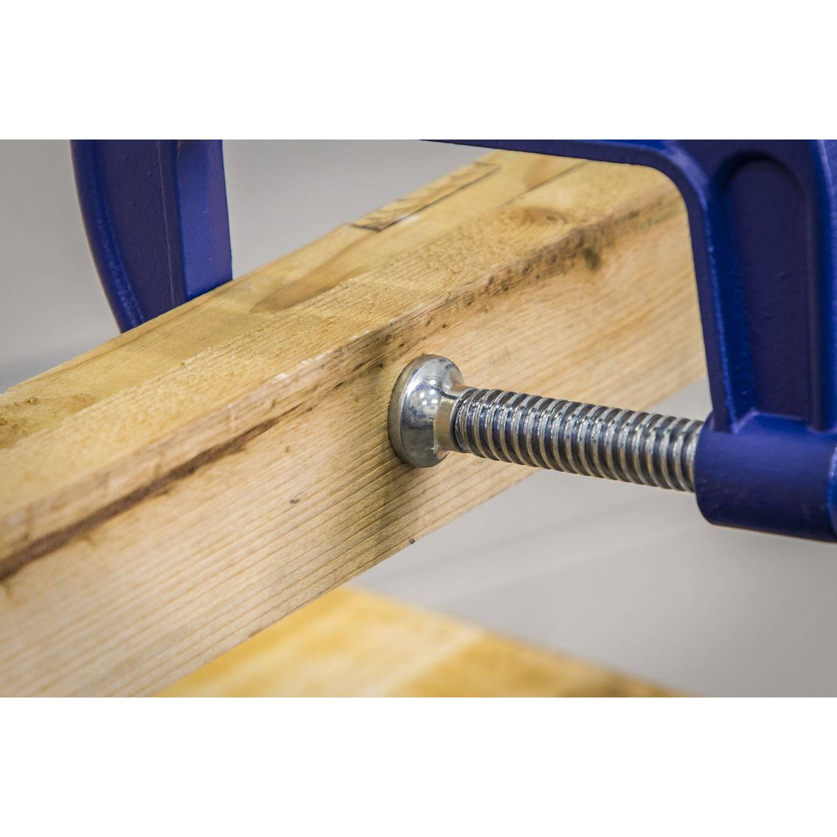 Sealey AK6003SET G-Clamp Set 75mm & 100mm - 4pc Sealey