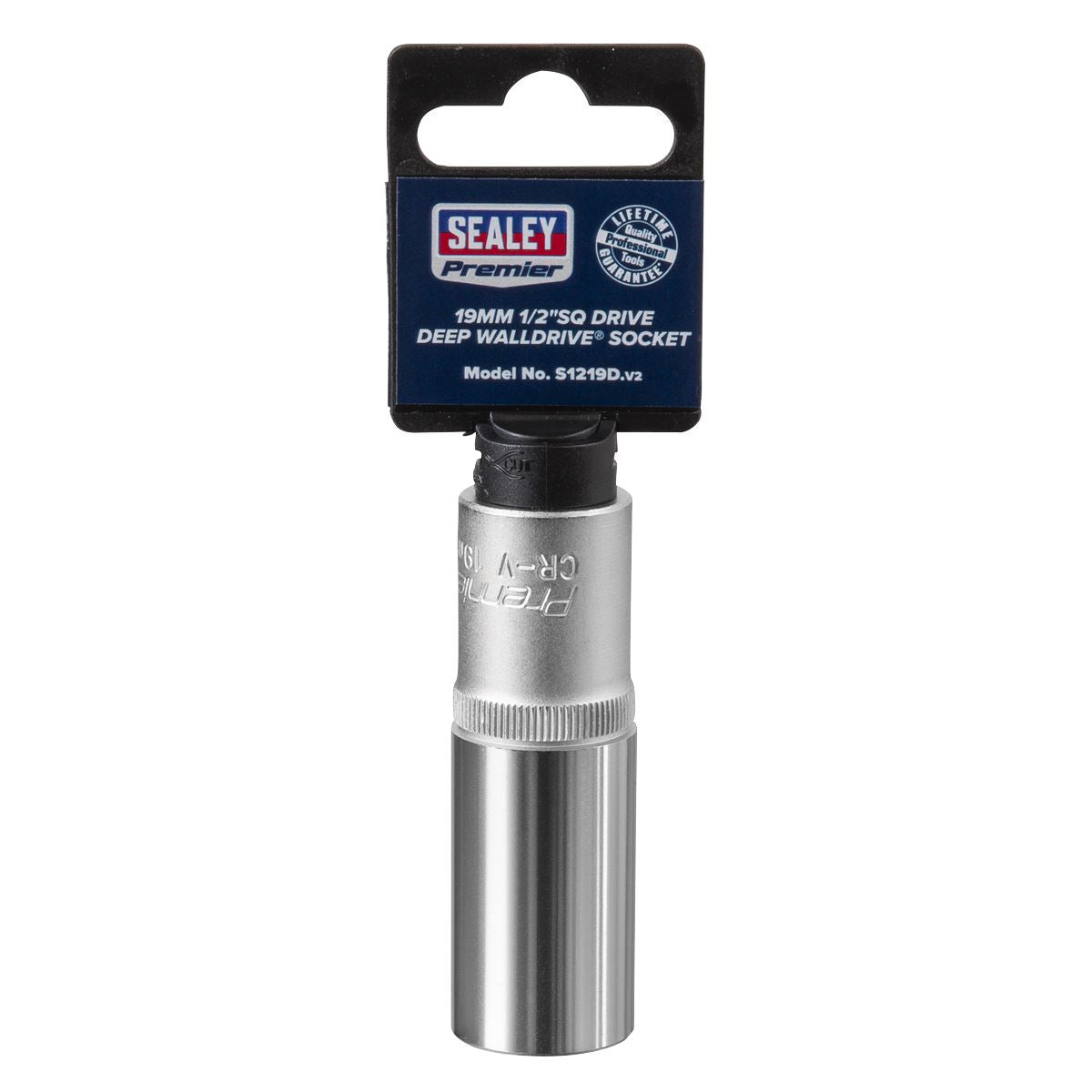 Sealey S1219D WallDrive® Socket 19mm Deep 1/2"Sq Drive Sealey