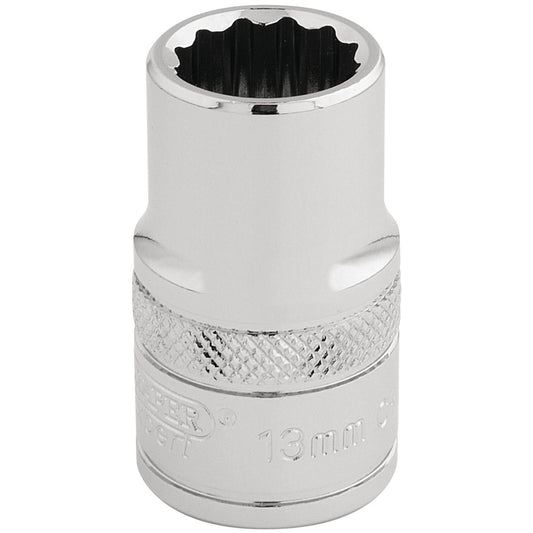 Draper 33105 HI-TORQ® 12 Point Socket 1/2" Sq. Dr. 13mm Draper