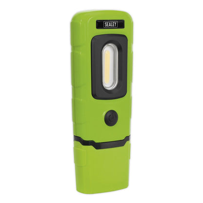 Sealey LED3601G Rechargeable 360° Inspection Light 3W COB & 1W SMD LED Green Lithium-Polymer Sealey